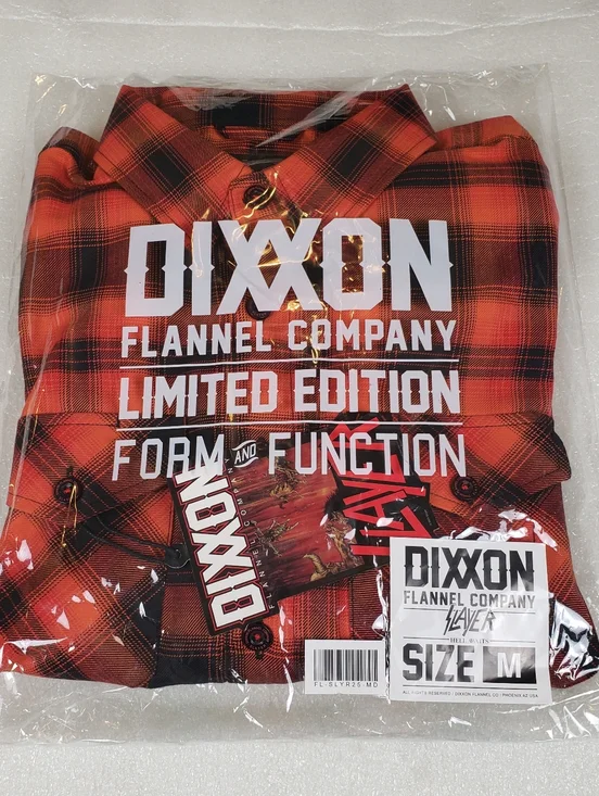 NWT DIXXON Men's Medium Slayer Hell Awaits Flannel Shirt - Picture 12 of 12